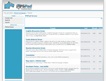 Tablet Screenshot of forum.pspad.com